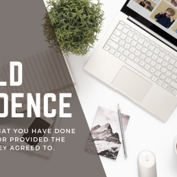 Build evidence to collect a debt